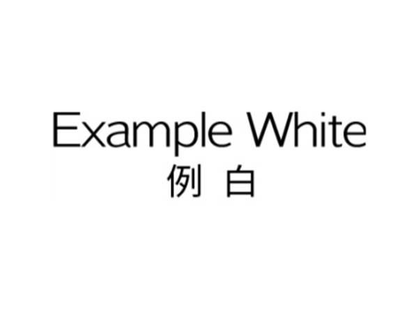 例白 EXAMPLE WHITE