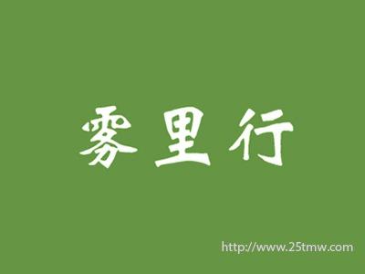 雾里行
