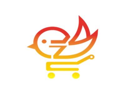 图形小鸟购物车